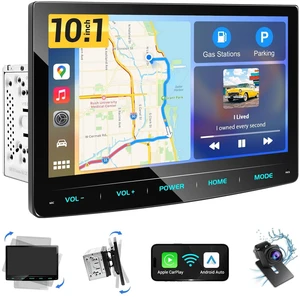 10.1" QLED Double DIN Car Stereo with Wireless CarPlay and Android Auto 10.1" QLED Double DIN Car Stereo with Wireless CarPlay and Android Auto
