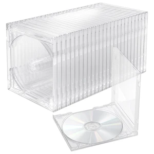 25 Pcs CD Jewel Cases, Clear Standard Blank CD Case, Sturdy Thickened, DVD Protection Cover 25 Pcs CD Jewel Cases, Clear Standard Blank CD Case, Sturdy Thickened, DVD Protection Cover