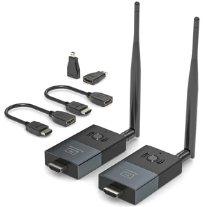 Wireless HDMI Transmitter and Receiver, 330FT/100M Wireless HDMI Extender for 4K Decode Input 1080P@60Hz Output, Plug&Play Portable 2.4G+5.8G for Video and Audio to Monitor from PC/Proje Wireless HDMI Transmitter and Receiver, 330FT/100M Wireless HDMI Extender for 4K Decode Input 1080P@60Hz Output, Plug&Play Portable 2.4G+5.8G for Video and Audio to Monitor from PC/Proje