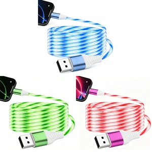 Atsidexa Flowing LED Charging Cable for Old iPhone, Light Up Charger Cord for iPhone 14/13/12/11/X, iPad, Airpods, Charge & Sync (3-Pack, 6.6FT) Atsidexa Flowing LED Charging Cable for Old iPhone, Light Up Charger Cord for iPhone 14/13/12/11/X, iPad, Airpods, Charge & Sync (3-Pack, 6.6FT)