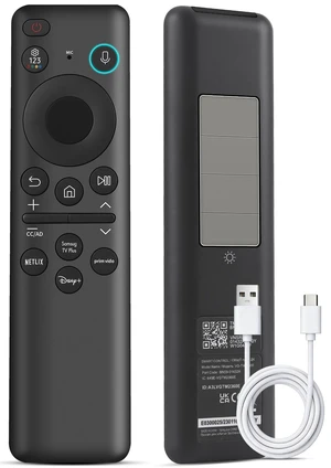 BN59-01432A Replacement Remote Control for Samsung Smart TV, Solar & USB-C Rechargeable, Universal for 2019-2026 Samsung Smart TVs with Voice Function BN59-01432A Replacement Remote Control for Samsung Smart TV, Solar & USB-C Rechargeable, Universal for 2019-2026 Samsung Smart TVs with Voice Function