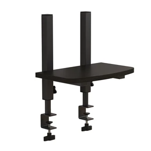 Mu Guang Adjustable Clamp-On Monitor Riser for Desk, Height Adjustable Monitor Stand with Space-Saving Design, Black MDF Shelf for Home Office, Workstation, and Study Setup (Black) Mu Guang Adjustable Clamp-On Monitor Riser for Desk, Height Adjustable Monitor Stand with Space-Saving Design, Black MDF Shelf for Home Office, Workstation, and Study Setup (Black)