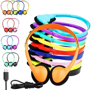 OYSLKJ USB-C Classroom Headphones Bulk 30 Pack, On Ear Wired for Kids OYSLKJ USB-C Classroom Headphones Bulk 30 Pack, On Ear Wired for Kids