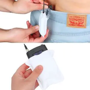 URSA Belt Pouch with Clips - Versatile Rigging for Wireless Transmitters, White, L, Large URSA Belt Pouch with Clips - Versatile Rigging for Wireless Transmitters, White, L, Large