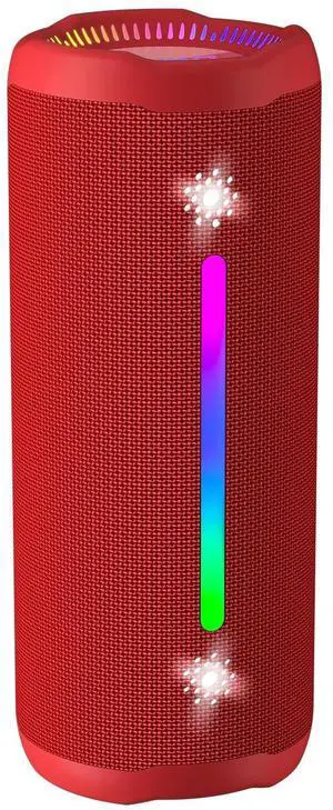 OHAYO Bluetooth Speaker, Portable Wireless, IPX7 Waterproof, Powerful 25W Sound, 24H Playtime, Dual Pairing, Active Bass, Colorful Lights, Bluetooth 5.3, Outdoor Speakers for Home/Party/Beach, Red OHAYO Bluetooth Speaker, Portable Wireless, IPX7 Waterproof, Powerful 25W Sound, 24H Playtime, Dual Pairing, Active Bass, Colorful Lights, Bluetooth 5.3, Outdoor Speakers for Home/Party/Beach, Red