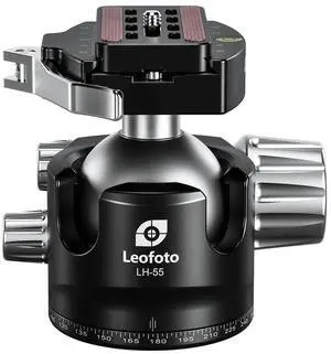 Leofoto LH-LR Ball Head, Lever Release, Bubber Level, Low Profile, 3/8" Srew Hole, Arca Compatible (LH-55LR) Leofoto LH-LR Ball Head, Lever Release, Bubber Level, Low Profile, 3/8" Srew Hole, Arca Compatible (LH-55LR)