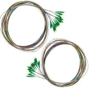 Xunsomten 12 Strand LC/APC Fiber Optic Pigtail 1.2m LC Singlemode Fiber Pigtail for Networks Communication System,OS1/OS2, Compatible,9/125um,2 Packs Xunsomten 12 Strand LC/APC Fiber Optic Pigtail 1.2m LC Singlemode Fiber Pigtail for Networks Communication System,OS1/OS2, Compatible,9/125um,2 Packs