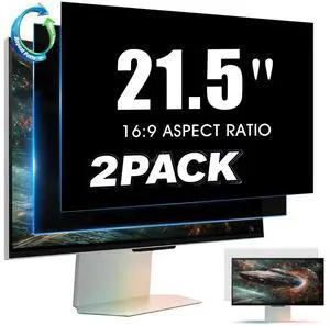 YAKAI 2 Pack 21.5 Inch Computer Privacy Screen for 16:9 Aspect Ratio Widescreen Monitor, Computer Monitor Privacy Filter, Removable Protector Film YAKAI 2 Pack 21.5 Inch Computer Privacy Screen for 16:9 Aspect Ratio Widescreen Monitor, Computer Monitor Privacy Filter, Removable Protector Film