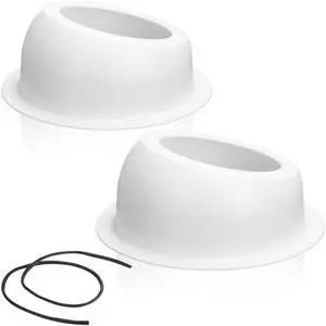 Amylove 2 Pcs Universal Angled Speaker Enclosures Boxes Pods Surface Mount with Rubber Strip for Install 6.5 Inch Speakers or Smaller Custom Mount Door Kick Panel Rear Deck (White, Hole Cut) Amylove 2 Pcs Universal Angled Speaker Enclosures Boxes Pods Surface Mount with Rubber Strip for Install 6.5 Inch Speakers or Smaller Custom Mount Door Kick Panel Rear Deck (White, Hole Cut)