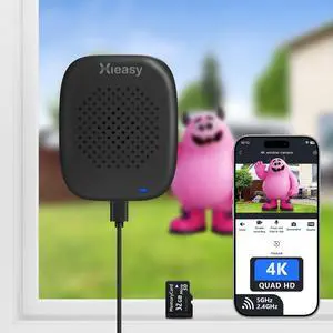 abetap Hieasy 8MP 4K Window Camera Magnetic Mount with 32GB SD Card,5GHz&2.4GHz WiFi Indoor Cameras for Home Security with Color Night Vision,AI Human Vehicle Detection,No Subscription,24/7 Recording abetap Hieasy 8MP 4K Window Camera Magnetic Mount with 32GB SD Card,5GHz&2.4GHz WiFi Indoor Cameras for Home Security with Color Night Vision,AI Human Vehicle Detection,No Subscription,24/7 Recording