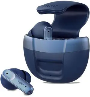 MIXX StreamBuds Solo 3 True Wireless Earbuds with Mic, Bluetooth 5.1, 18H Playtime, Quick Charge, Touch Controls, Compact Magnetic Charging Case, in-Ear Headphones for iPhone Android Blue MIXX StreamBuds Solo 3 True Wireless Earbuds with Mic, Bluetooth 5.1, 18H Playtime, Quick Charge, Touch Controls, Compact Magnetic Charging Case, in-Ear Headphones for iPhone Android Blue