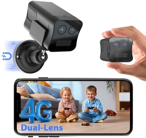 4G LTE Cellular Security Camera, 2K Dual Lens No WiFi Security Camera 4G LTE Cellular Security Camera, 2K Dual Lens No WiFi Security Camera
