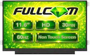 FULLCOM New LCD Replacement Screen 11.6 Inch B116XTN02.3 HD 1366x768 (Side Brackets) Matte 30 Pin for Laptop/Display/Screen/LCD Application FULLCOM New LCD Replacement Screen 11.6 Inch B116XTN02.3 HD 1366x768 (Side Brackets) Matte 30 Pin for Laptop/Display/Screen/LCD Application