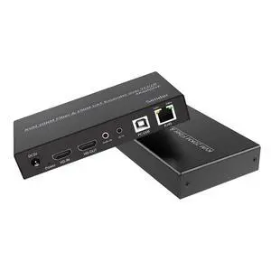 20KM Fiber Extender Over TCP/IP 4K 60Hz HDMI-Compatible RJ45 Interface to 150M USB KVM Fiber Transceiver Support Mouse Keyboard 20KM Fiber Extender Over TCP/IP 4K 60Hz HDMI-Compatible RJ45 Interface to 150M USB KVM Fiber Transceiver Support Mouse Keyboard
