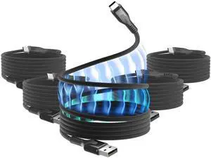 Statik MagStack USB to USB C Cable, A to Type C Charger Fast Charging Phone Charger Cord, On The Go Magnetic Charging Cable for Car, Compatible with iPhone, iPad & Android, 27W 6FT, 5-Pack Statik MagStack USB to USB C Cable, A to Type C Charger Fast Charging Phone Charger Cord, On The Go Magnetic Charging Cable for Car, Compatible with iPhone, iPad & Android, 27W 6FT, 5-Pack