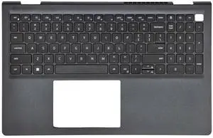 CCGDZKJ 0418CV, 418CV Replacement Upper Case Palmrest with Non-Backlit Keyboard for Dell Inspiron 15 3510, 3511, 3515, 3520 Laptop, USB Type-A, Black Top Cover CCGDZKJ 0418CV, 418CV Replacement Upper Case Palmrest with Non-Backlit Keyboard for Dell Inspiron 15 3510, 3511, 3515, 3520 Laptop, USB Type-A, Black Top Cover