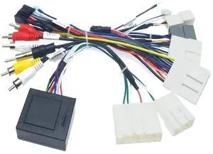 Fits for Nissan X-Trail X Trail Teana Altima Bluebird Qashqai Murano Sylphy Navara with Backup Camera Car Radio Retrofit Power Wiring Harness Adapter Fits for Nissan X-Trail X Trail Teana Altima Bluebird Qashqai Murano Sylphy Navara with Backup Camera Car Radio Retrofit Power Wiring Harness Adapter