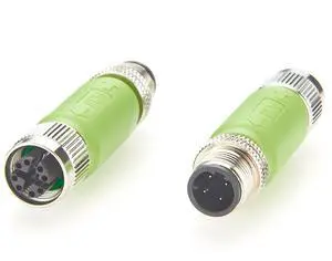 Plinkwirekb IP67 M12 D-Code Male to X-Code Female Industrial Ethernet Inline Adapter 100Mbps Cat5e Shielded Connector Compatible with 6GK1901-0DE10-6AA0, for PROFINET, EtherNet/IP, Modbus TCP (2PCS) Plinkwirekb IP67 M12 D-Code Male to X-Code Female Industrial Ethernet Inline Adapter 100Mbps Cat5e Shielded Connector Compatible with 6GK1901-0DE10-6AA0, for PROFINET, EtherNet/IP, Modbus TCP (2PCS)