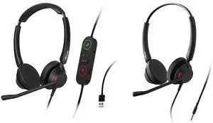 Nucleon U2521 Agent Stereo USB-A/C Headset w/Built in Training Adapter (1) & Nucleon S2521 Supervisor Stereo 3.5mm Headset (1) Bundle Nucleon U2521 Agent Stereo USB-A/C Headset w/Built in Training Adapter (1) & Nucleon S2521 Supervisor Stereo 3.5mm Headset (1) Bundle