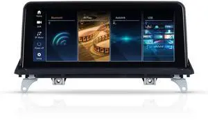 RicoRich 10.25 inch Ultra Thin Screen Radio for BMW X5 X6 E70 E71 (2007-2010) CCC System Wireless Android Auto & CarPlay MirrorLink Linux System Bluetooth Retains iDrive Controls RicoRich 10.25 inch Ultra Thin Screen Radio for BMW X5 X6 E70 E71 (2007-2010) CCC System Wireless Android Auto & CarPlay MirrorLink Linux System Bluetooth Retains iDrive Controls