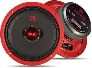 GRTSKY MX65E1 Loudspeaker 6.5 Inch Midrange 400 Watts 6 Ohms Red Bullet, Premium Quality Audio Door Speakers for Car or Truck Stereo Sound System, Red (2 Speakers) GRTSKY MX65E1 Loudspeaker 6.5 Inch Midrange 400 Watts 6 Ohms Red Bullet, Premium Quality Audio Door Speakers for Car or Truck Stereo Sound System, Red (2 Speakers)