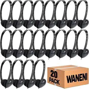 Waneni Kids Headphones Bulk 20 Pack for School Classroom Students Children Toddler Boys Girls Teen Adults Waneni Kids Headphones Bulk 20 Pack for School Classroom Students Children Toddler Boys Girls Teen Adults