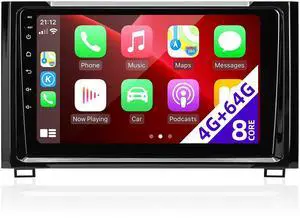CGOGC for Toyota Tundra 2014-2021 Radio Upgrade Compatible with Wireless Carplay Android Auto 8 core 4+64GB Head Unit Touch Screen Car Stereo Bluetooth GPS Navigation FM AM WIFI Rear Camera Med CGOGC for Toyota Tundra 2014-2021 Radio Upgrade Compatible with Wireless Carplay Android Auto 8 core 4+64GB Head Unit Touch Screen Car Stereo Bluetooth GPS Navigation FM AM WIFI Rear Camera Med