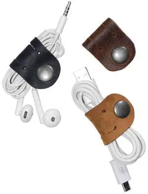 Hide & Drink, Leather Cord Organizer (3 Pack) / Earbud/Cable/Earphone Holder/Case/Phone Accessories/Travel Essentials, Handmade :: Multicolor Hide & Drink, Leather Cord Organizer (3 Pack) / Earbud/Cable/Earphone Holder/Case/Phone Accessories/Travel Essentials, Handmade :: Multicolor