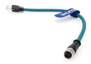 Eonvic M12 X Code 8 Pin Female to RJ45 Cat-7e High Flex Ethernet Cable for Cognex Industrial Camera (30CM) Eonvic M12 X Code 8 Pin Female to RJ45 Cat-7e High Flex Ethernet Cable for Cognex Industrial Camera (30CM)