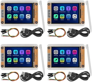 ESP32 Touchscreen 2.8inch TFT LCD Display ESP-WROOM-32 ILI9341 Resistive Touch Module ESP32-2432S028R Bluetooth WiFi Dual Core Development Board 240 * 320 for Arduino (4pcs with Acrylic Case) ESP32 Touchscreen 2.8inch TFT LCD Display ESP-WROOM-32 ILI9341 Resistive Touch Module ESP32-2432S028R Bluetooth WiFi Dual Core Development Board 240 * 320 for Arduino (4pcs with Acrylic Case)