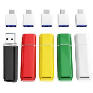 ABLAZE 8GB USB 2.0 Flash Drives 5 Pack with Type C Adaters, Thumb Drives 8GB USB Sticks Memory Sticks Pendrives for PC/Smartphones/Computer ABLAZE 8GB USB 2.0 Flash Drives 5 Pack with Type C Adaters, Thumb Drives 8GB USB Sticks Memory Sticks Pendrives for PC/Smartphones/Computer