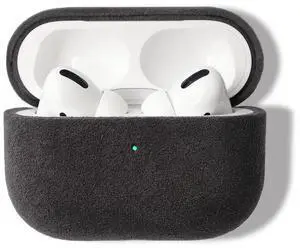 ALTRAALMA Alcantara Suede Case for AirPods Pro 2, Handmade Full-Wrap Case,Synthetic Suede Cover, Handmade Full Wrap, Full Protection and Shock Resistance (Black) ALTRAALMA Alcantara Suede Case for AirPods Pro 2, Handmade Full-Wrap Case,Synthetic Suede Cover, Handmade Full Wrap, Full Protection and Shock Resistance (Black)
