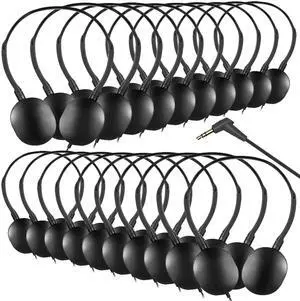 Wensdo Bulk Classroom Headphones 20 Pack for Students Kids School,Wholesale Durable Earphones Class Set with 3.5mm Jack for Chromebook Laptop PC Computer (HY104,Black) Wensdo Bulk Classroom Headphones 20 Pack for Students Kids School,Wholesale Durable Earphones Class Set with 3.5mm Jack for Chromebook Laptop PC Computer (HY104,Black)