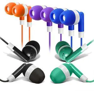 Keewonda Bulk Earbuds 50 Pack for Classroom Wholesale Earbuds Headphones Wired Stereo Earphones Multi Color for Kids Toddlers Teen at School Library Room Homeschool Online Teaching Keewonda Bulk Earbuds 50 Pack for Classroom Wholesale Earbuds Headphones Wired Stereo Earphones Multi Color for Kids Toddlers Teen at School Library Room Homeschool Online Teaching