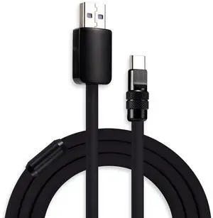 chubbycable Black Chubby Black Samurai Edition 120W USB C Cable Fast Charging Cable Durable Silicone Charger Cord Compatible with iPhone 17-15 Series iPad MacBook Airpods, USB A to Type C, 6.6FT chubbycable Black Chubby Black Samurai Edition 120W USB C Cable Fast Charging Cable Durable Silicone Charger Cord Compatible with iPhone 17-15 Series iPad MacBook Airpods, USB A to Type C, 6.6FT