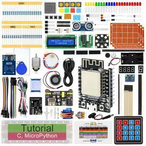 FREENOVE Ultimate Starter Kit for ESP8266 (Included), 32-bit 160 MHz Mini Microcontroller, Onboard Wi-Fi, Python C Java, 715-Page Detailed Tutorial, 218 Items, 109 Projects FREENOVE Ultimate Starter Kit for ESP8266 (Included), 32-bit 160 MHz Mini Microcontroller, Onboard Wi-Fi, Python C Java, 715-Page Detailed Tutorial, 218 Items, 109 Projects