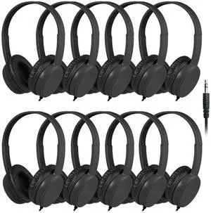 Gaosen Classroom Headphones Bulk 10 Pack for School Kids K-12, Wholesale Class Set Durable Headphones for Students Children Toddler Teens Boys Girls and Adult(GS30,10Black) Gaosen Classroom Headphones Bulk 10 Pack for School Kids K-12, Wholesale Class Set Durable Headphones for Students Children Toddler Teens Boys Girls and Adult(GS30,10Black)