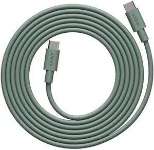 Avolt USB-C to USB-C Cable (6.6 ft) Soft Silicone Fast Charging Cable for iPhone 15, MacBook, iPad & Android Tangle-Free, Durable Design (USB C to USB C, Oak Green) Avolt USB-C to USB-C Cable (6.6 ft) Soft Silicone Fast Charging Cable for iPhone 15, MacBook, iPad & Android Tangle-Free, Durable Design (USB C to USB C, Oak Green)