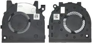 QUETTERLEE New Laptop CPU and GPU Cooling Fan for Dell Inspiron 7300 2-in-1 7306 2-in-1 P125G Series 099N5C 09NRGK DFS5K123043638 FMCN DFS150305A80T FMCP EG50040S1-CK60-S9A EG50040S1-CK50-S9A Fan QUETTERLEE New Laptop CPU and GPU Cooling Fan for Dell Inspiron 7300 2-in-1 7306 2-in-1 P125G Series 099N5C 09NRGK DFS5K123043638 FMCN DFS150305A80T FMCP EG50040S1-CK60-S9A EG50040S1-CK50-S9A Fan