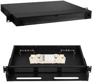 FYBOPTWU -1 Pack Fiber Optic Rack Mount Enclosure Box with 3 Slots for Fiber LGX Adapter Panels or Cassettes (3pcs Fiber Patch Panel (5.1inch*1.14inch) can be Inserted) FYBOPTWU -1 Pack Fiber Optic Rack Mount Enclosure Box with 3 Slots for Fiber LGX Adapter Panels or Cassettes (3pcs Fiber Patch Panel (5.1inch*1.14inch) can be Inserted)