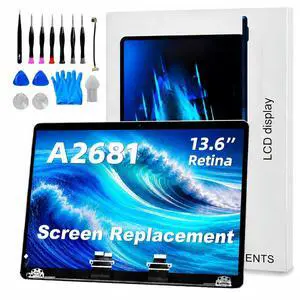 TRGSLKSS A2681 Screen Replacement with Sleep Sensor Cable for MacBook Air M2 13.6 Inch 2022, LCD Full Assembly Display 2560x1664 for EMC 4074 Starlight TRGSLKSS A2681 Screen Replacement with Sleep Sensor Cable for MacBook Air M2 13.6 Inch 2022, LCD Full Assembly Display 2560x1664 for EMC 4074 Starlight