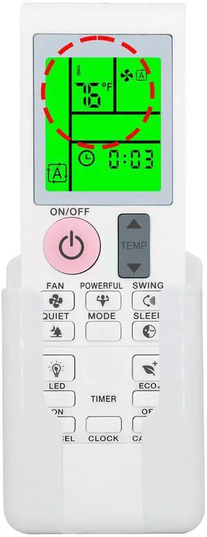 Replacement Remote Control for DAIKIN Air Conditioner FTXB09BXVJU, FTXB12BXVJU, FTXB18BXVJU, FTXB24BXVJU, FTXF09AXVJU, FTXF12AXVJU, FTXF18AXVJU, FTXF24AXVJU, with Backlit, Wall Mounting Bracket Replacement Remote Control for DAIKIN Air Conditioner FTXB09BXVJU, FTXB12BXVJU, FTXB18BXVJU, FTXB24BXVJU, FTXF09AXVJU, FTXF12AXVJU, FTXF18AXVJU, FTXF24AXVJU, with Backlit, Wall Mounting Bracket