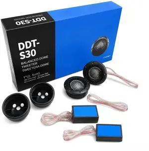 Car Tweeters, DDT-S30 Car Audio Stereo Speaker, Aluminum Frame and Diaphragm Tweeter 4 ohm 320 Watts Sound Stereo Speakers for All Vehicles Car Tweeters, DDT-S30 Car Audio Stereo Speaker, Aluminum Frame and Diaphragm Tweeter 4 ohm 320 Watts Sound Stereo Speakers for All Vehicles