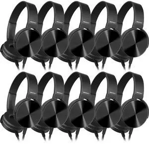MKDTNJT Bulk Kids Headphones for School Classroom Students,10 Pack Durable Wired School Earphones with HD Stereo Sound 3.5mm Jack for Library,Online Learning(HTC004 Black) MKDTNJT Bulk Kids Headphones for School Classroom Students,10 Pack Durable Wired School Earphones with HD Stereo Sound 3.5mm Jack for Library,Online Learning(HTC004 Black)