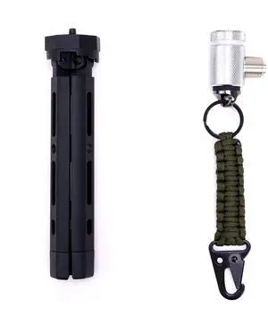 GRA-ULTmini Tripod Kit with GRA-AD35LW L-Type 3/8-24 to SO-239 Adapter and Paracord Keychain for Ham Radio Antenna Silver GRA-ULTmini Tripod Kit with GRA-AD35LW L-Type 3/8-24 to SO-239 Adapter and Paracord Keychain for Ham Radio Antenna Silver