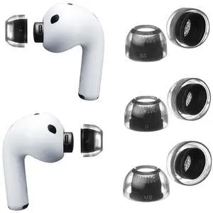 Crystal for AirPods Pro 3 Ear Tips Replacement, AirPods Pro Ear Tips with Secure Fit, Anti-Slip Grip, Noise Isolation, Premium Silicone, AirPod Pro 3 Accessories (3-Pair, SS-S-MS) Crystal for AirPods Pro 3 Ear Tips Replacement, AirPods Pro Ear Tips with Secure Fit, Anti-Slip Grip, Noise Isolation, Premium Silicone, AirPod Pro 3 Accessories (3-Pair, SS-S-MS)