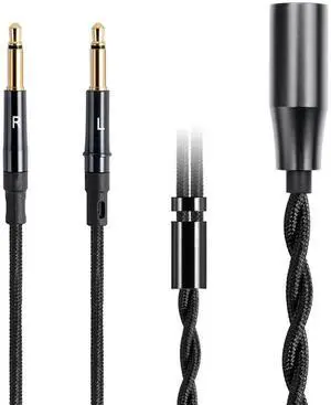 FAAEAL Monitor Headphone Cable,Soft Cotton Yarn Cover Dual 3.5mm Over-Ear AUX Cord Compatible with Hifiman HE560 HE4XX Meze 99 Classics MEZE 109 Pro Headset for Musicians Audiophiles 4PIN-XLR FAAEAL Monitor Headphone Cable,Soft Cotton Yarn Cover Dual 3.5mm Over-Ear AUX Cord Compatible with Hifiman HE560 HE4XX Meze 99 Classics MEZE 109 Pro Headset for Musicians Audiophiles 4PIN-XLR