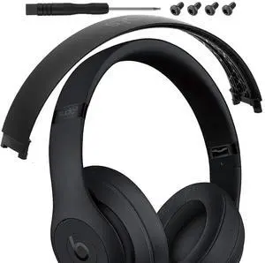 Studio 3 Headband Replacement Parts Accessories Studio3 Arch Head Band Cover Pad Repair Kit Compatible with Beats Studio 3 Wireless Top Headband. (Black) Studio 3 Headband Replacement Parts Accessories Studio3 Arch Head Band Cover Pad Repair Kit Compatible with Beats Studio 3 Wireless Top Headband. (Black)