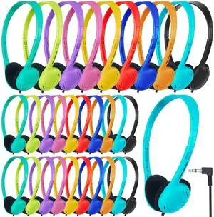 ZNXZXP Headphones Bulk for School Classroom 100 Pack On Ear Classroom Headphones for Student,Group Learning, Computer Lab, Library, Online Lesson and Testing 3.5mm Jack (10 Mixed Colors) ZNXZXP Headphones Bulk for School Classroom 100 Pack On Ear Classroom Headphones for Student,Group Learning, Computer Lab, Library, Online Lesson and Testing 3.5mm Jack (10 Mixed Colors)