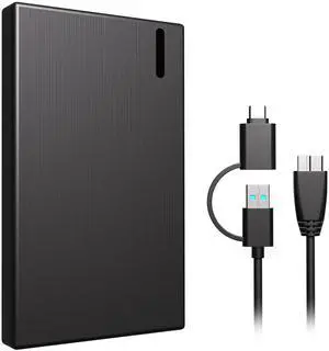 500GB External Hard Drive HDD Portable USB 3.0 & Type-C Storage for PC, Mac, Desktop, Laptop, Xbox, PS4, PS5 Backup Drive for Photos, Movies, Music, Games Plug & Play, High Speed Data Transfer 500GB External Hard Drive HDD Portable USB 3.0 & Type-C Storage for PC, Mac, Desktop, Laptop, Xbox, PS4, PS5 Backup Drive for Photos, Movies, Music, Games Plug & Play, High Speed Data Transfer